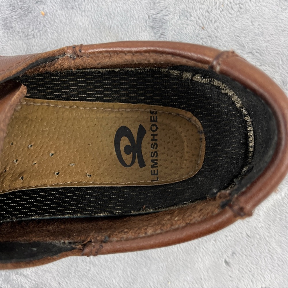 LEMS Mariner Womens Brown Leather Boat Loafers Deck Shoes EU 36 US 6-6.5 - Picture 8 of 10